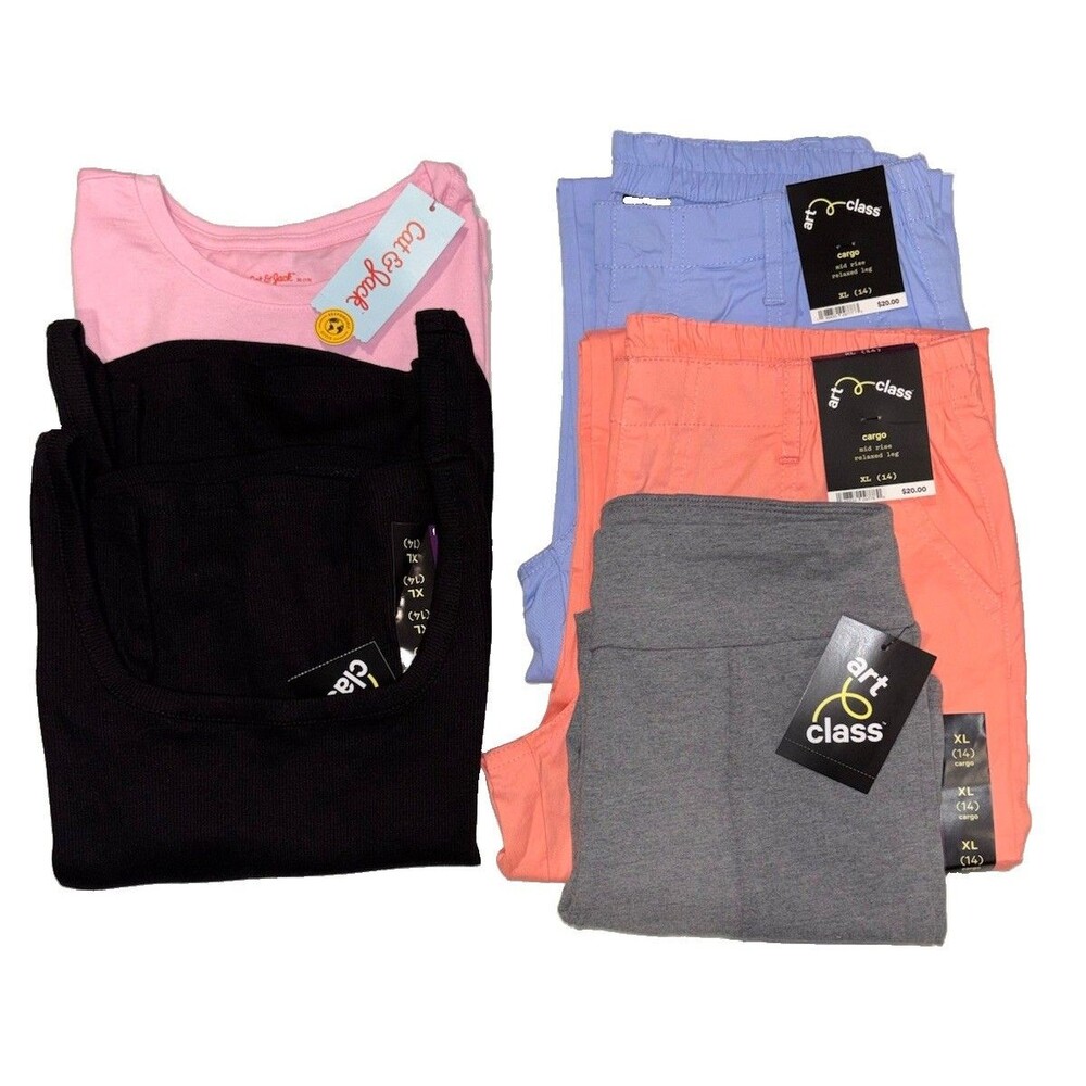 Cat & Jack Art Class Girl’s Sz 14 Summer 5pc Clothing Lot NWT